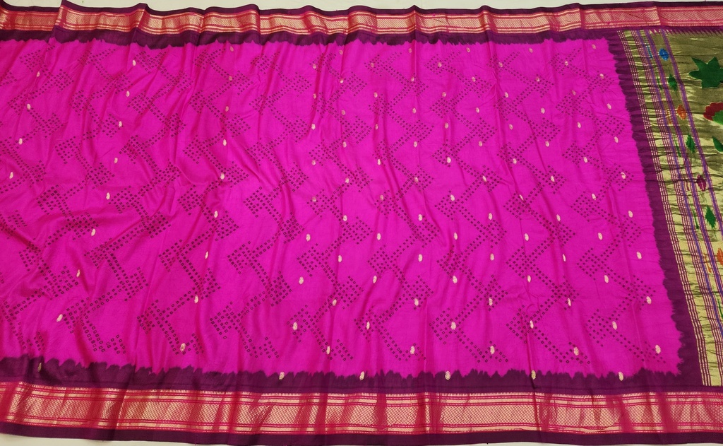 Bandhani Paithani Saree