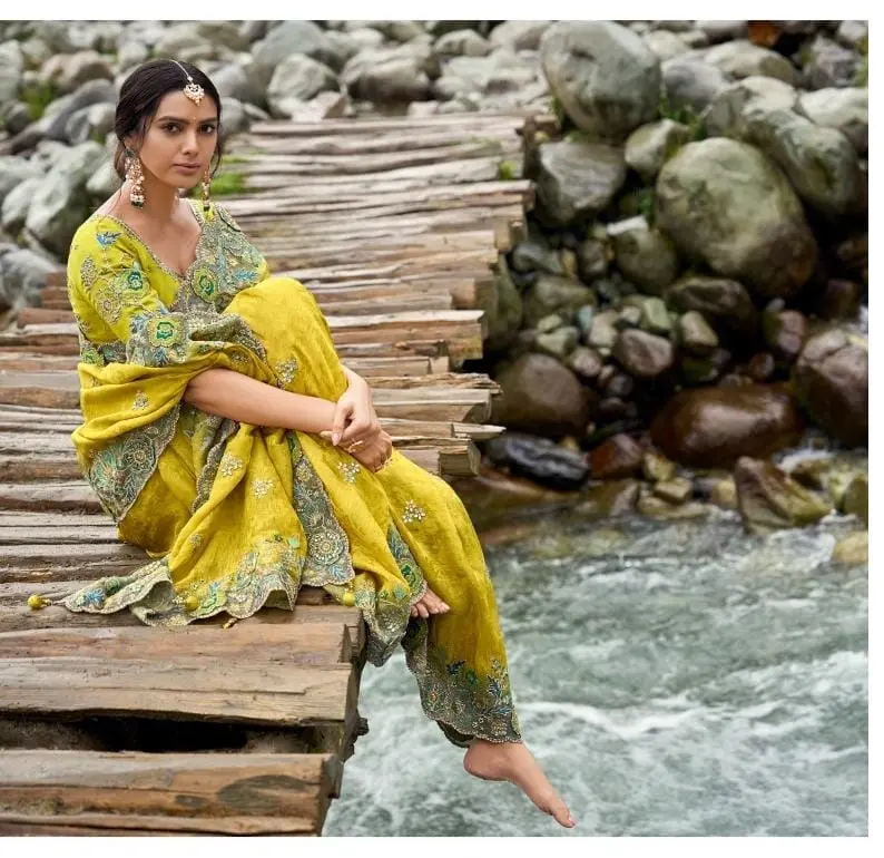 Elegant Embroidered Sarees