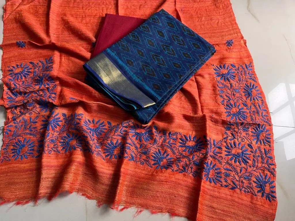 Tussar Elegance – Three Piece Set