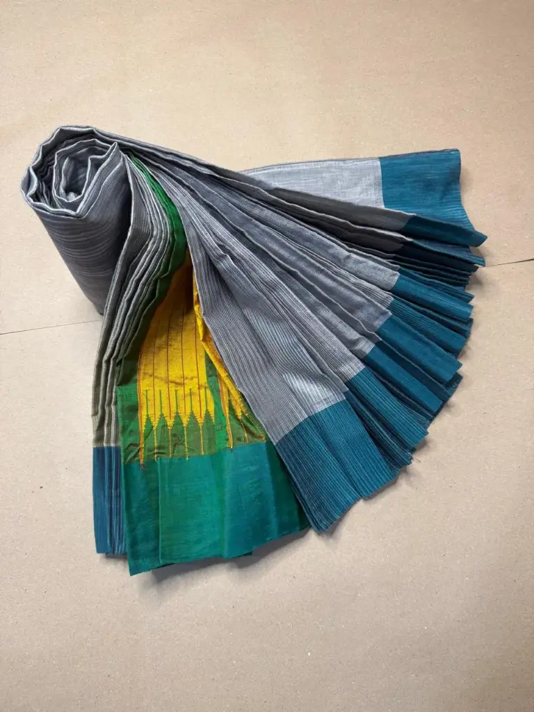 Ilkal Fancy Chikki Saree (Grey)