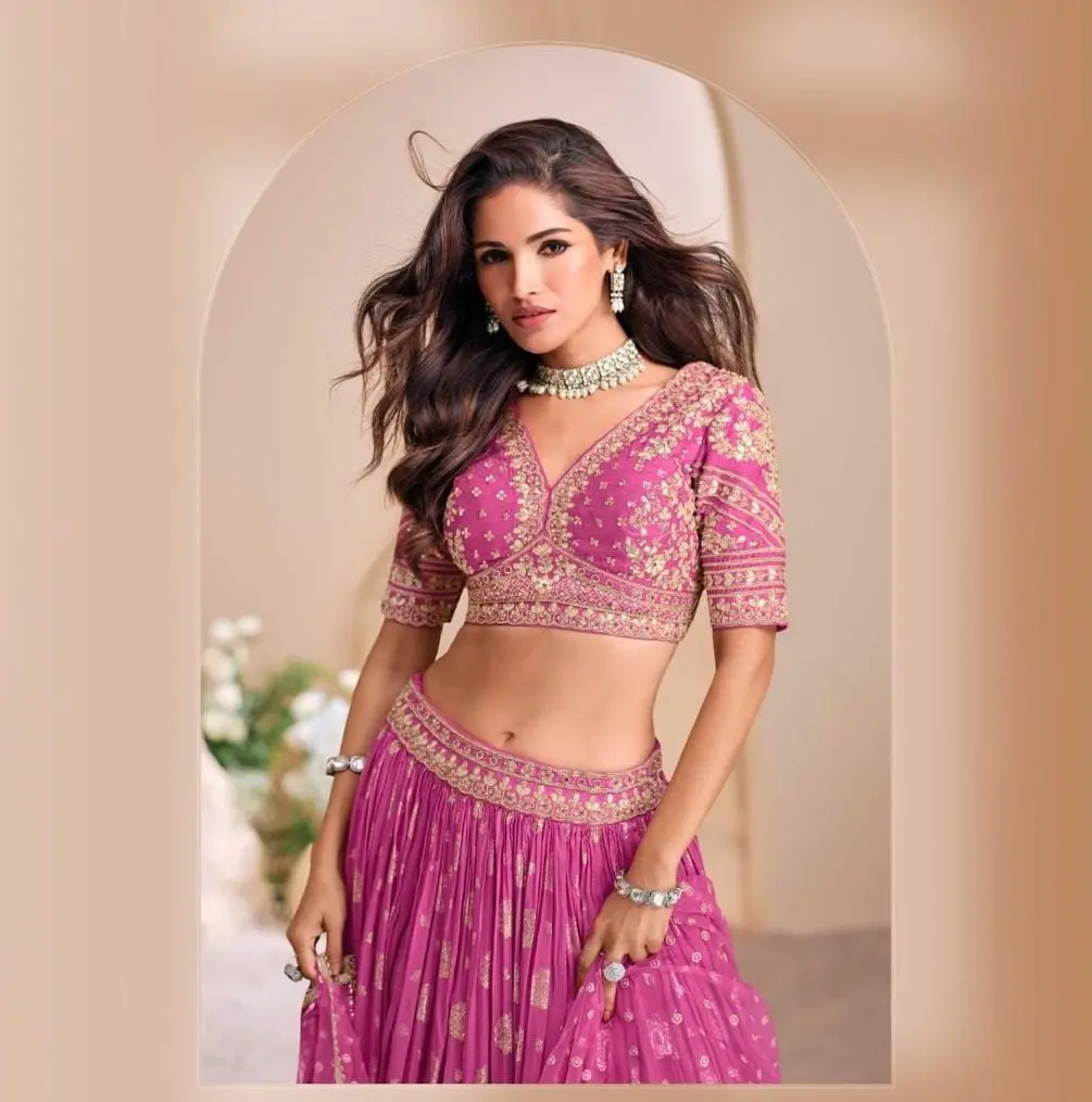 Jacquard Silk Lehenga 