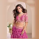 Jacquard Silk Lehenga 