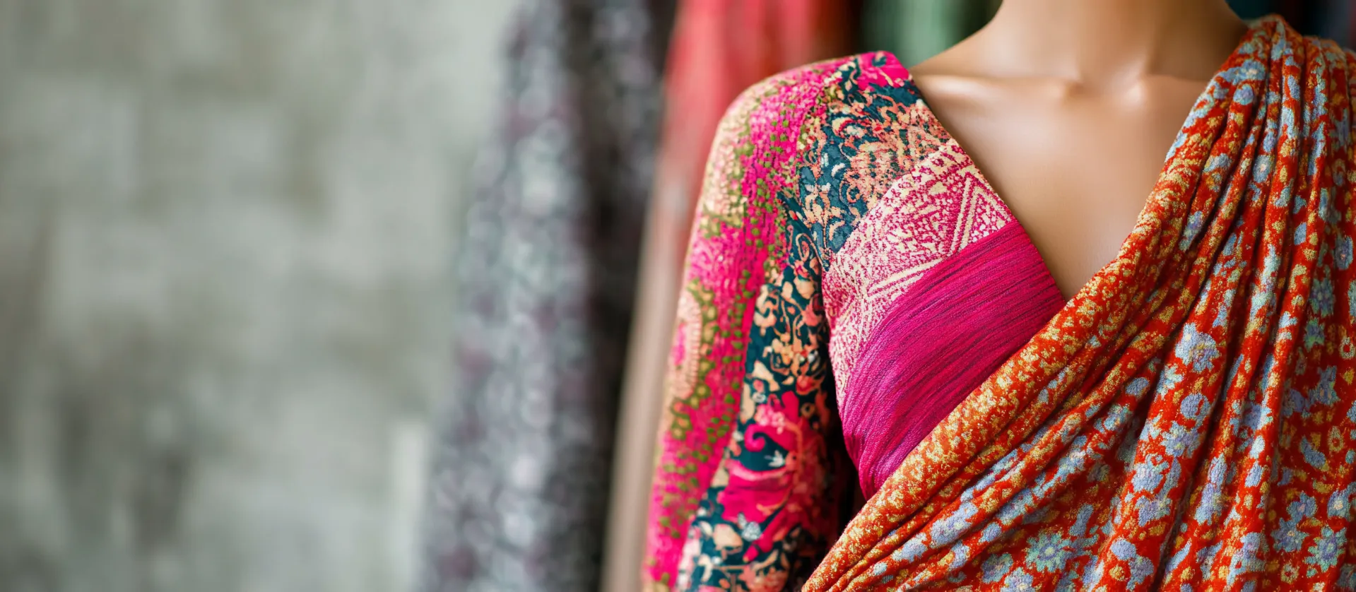 Blouse with Lining - Stitching