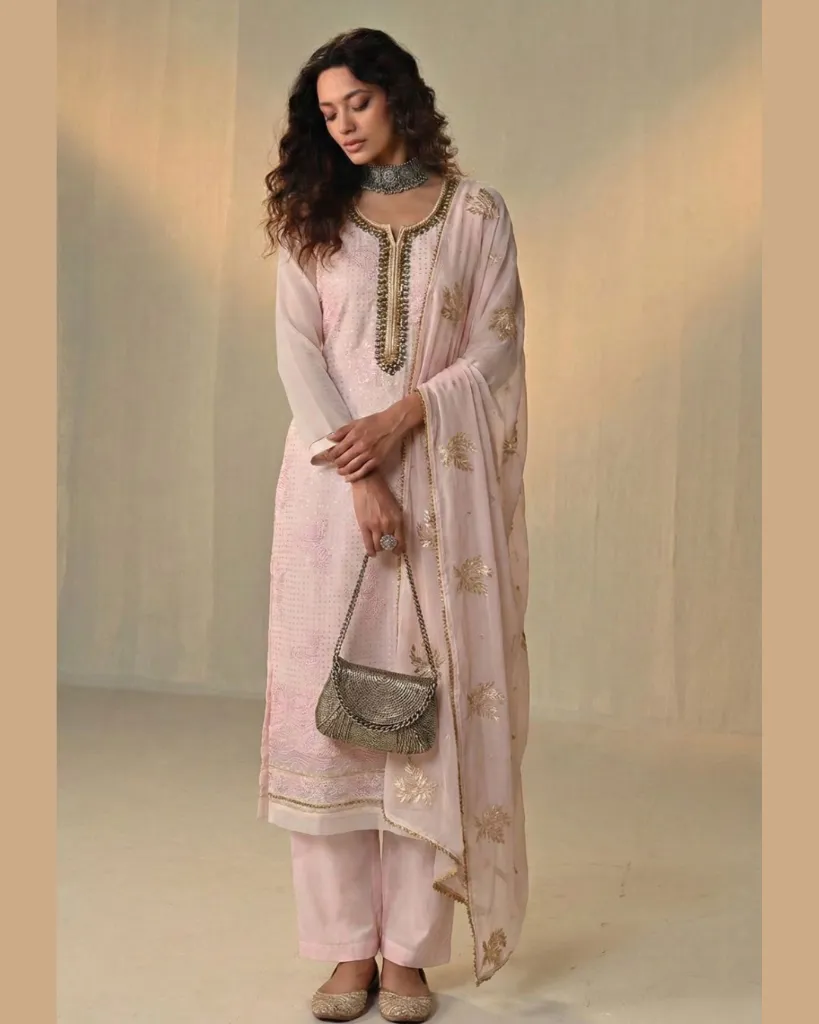 Embroidered Georgette Suit Set - Ready to Ship