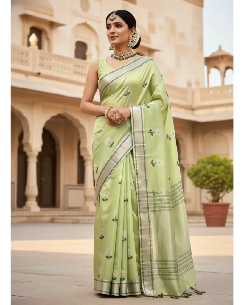 Chanderi Handloom - Original Silk Saree