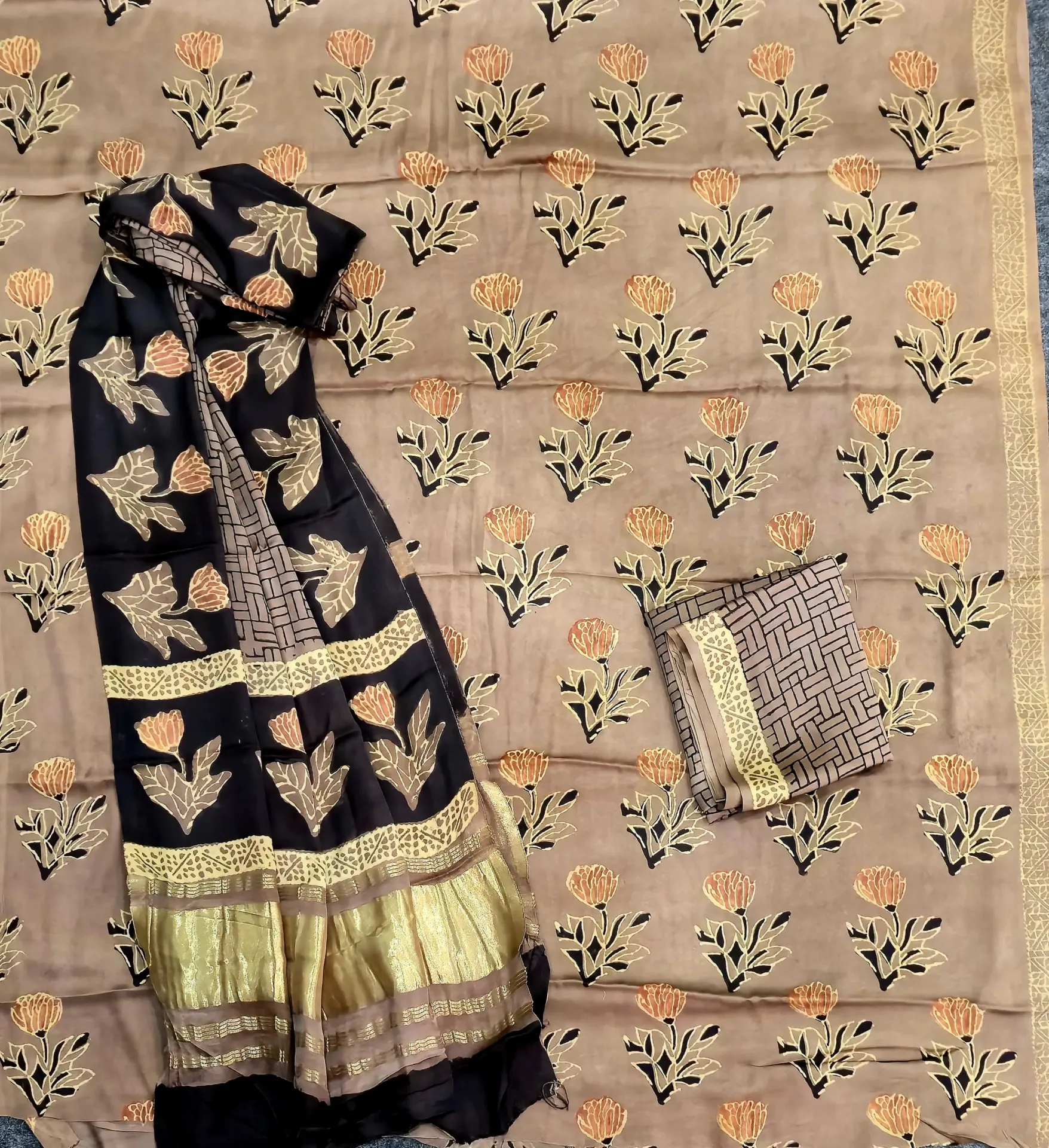 Pure Gajji Silk Suits(Unstitched)