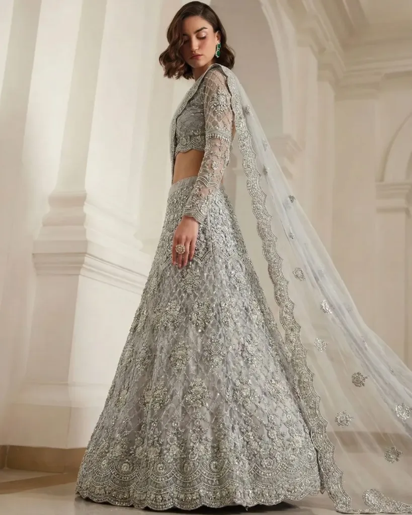 Premium Butterfly Net Lehenga Set - Unstitched