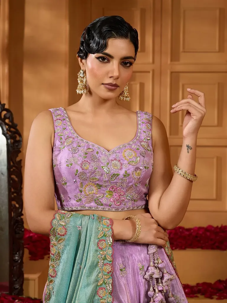 Adorn Lavender Lehenga Choli