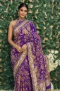 Pure Banarasi Georgette Bandhani Saree