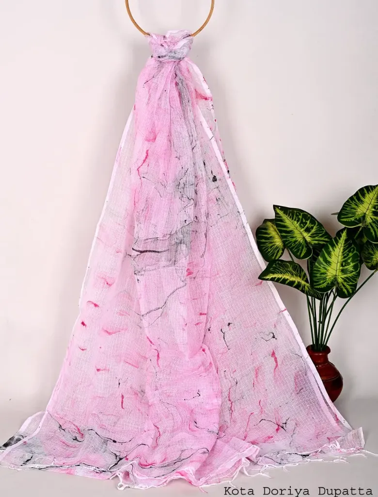 Kota Doriya Dupattas (Light Pink)