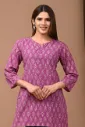 Bagru Block Printed Cotton Short Kurtis