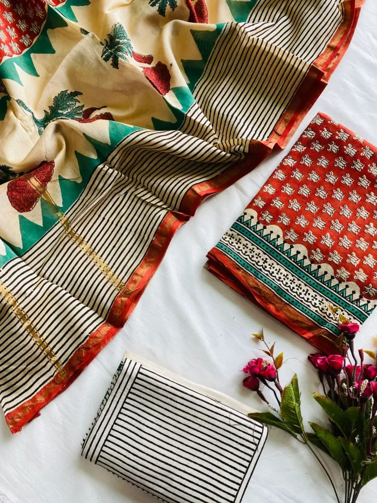 Pure Chanderi Silk Suit Sets