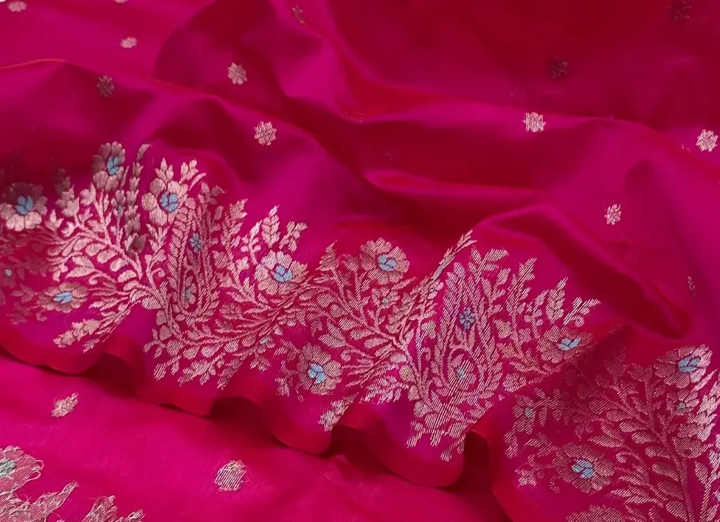 Chanderi Handloom Original Silk Saree