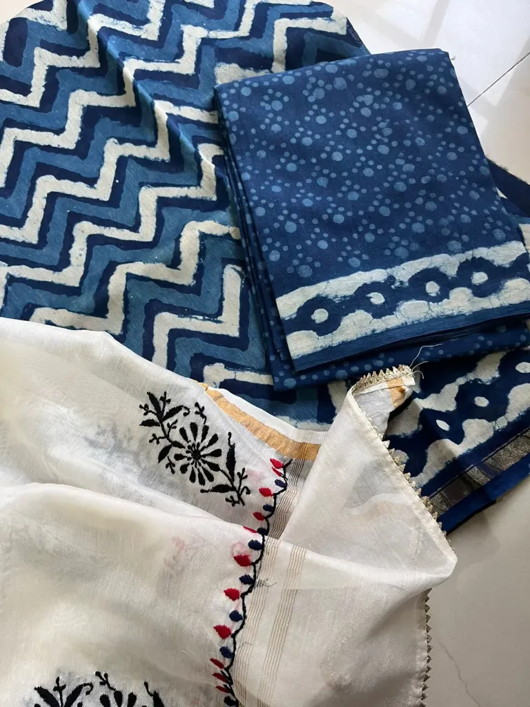 Maheshwari Silk Suit