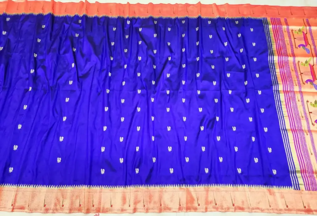 Royal Blue Paithani