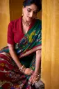 Beautiful Viscose Kalamkari Silk Saree