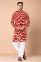 Traditional Bagru Printed Men's Ethnic Wear