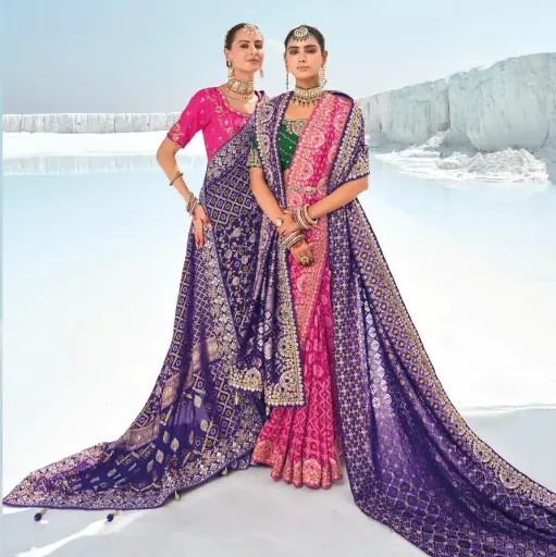 Pure Georgette Bandhani Patola Collection