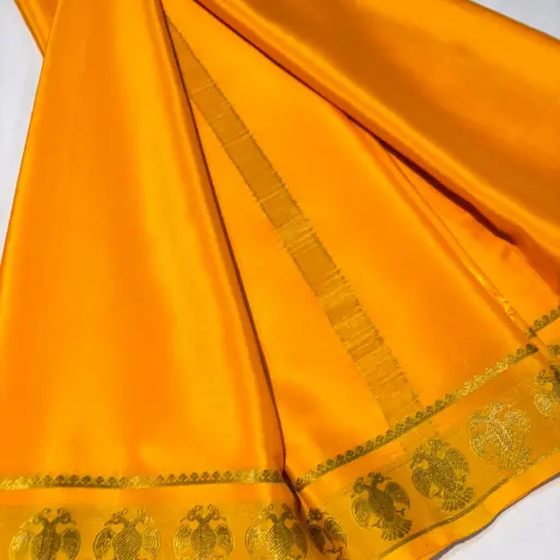 Mysore Silk Saree - Gandaberunda border