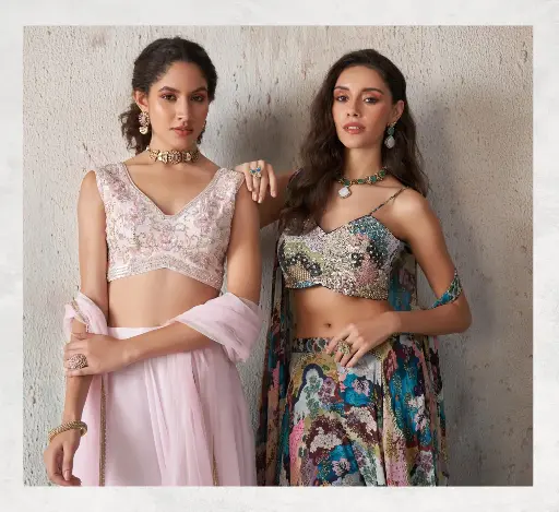 Khatli Work Lehenga Choli