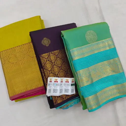Kanchipuram Pure Wedding Bridal Silk Sarees