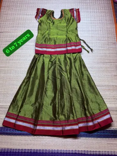 Ilkal Lehenga for Girls (6 - 7 yrs)