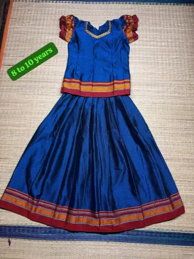 Ilkal Lehenga for Girls (8/9 - 10 yrs)