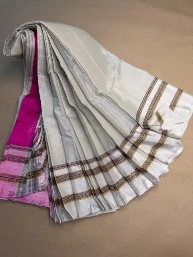 Ilkal Gayatri Saree – Viscose by Cotton with Silk Pallu