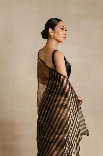 Chanderi Tissue Silk Zari Saree