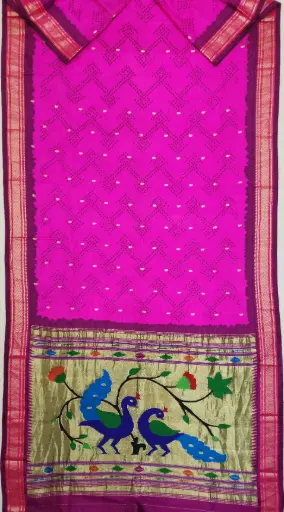 Bandhani Paithani Saree