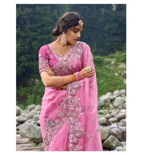 Elegant Embroidered Sarees