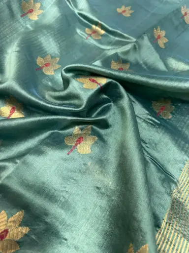 Pure Pattu Silk Soft Chanderi Handloom Saree