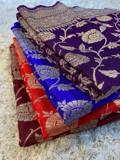 Banarasi - Mashru Semi Silk