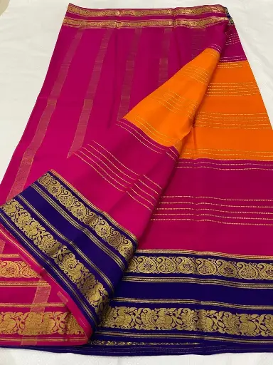 Pure Mysore Crepe Silk Sarees