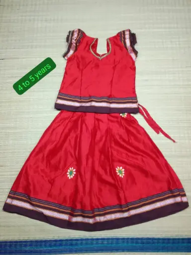Ilkal Lehenga for Girls (4 - 5 yrs)
